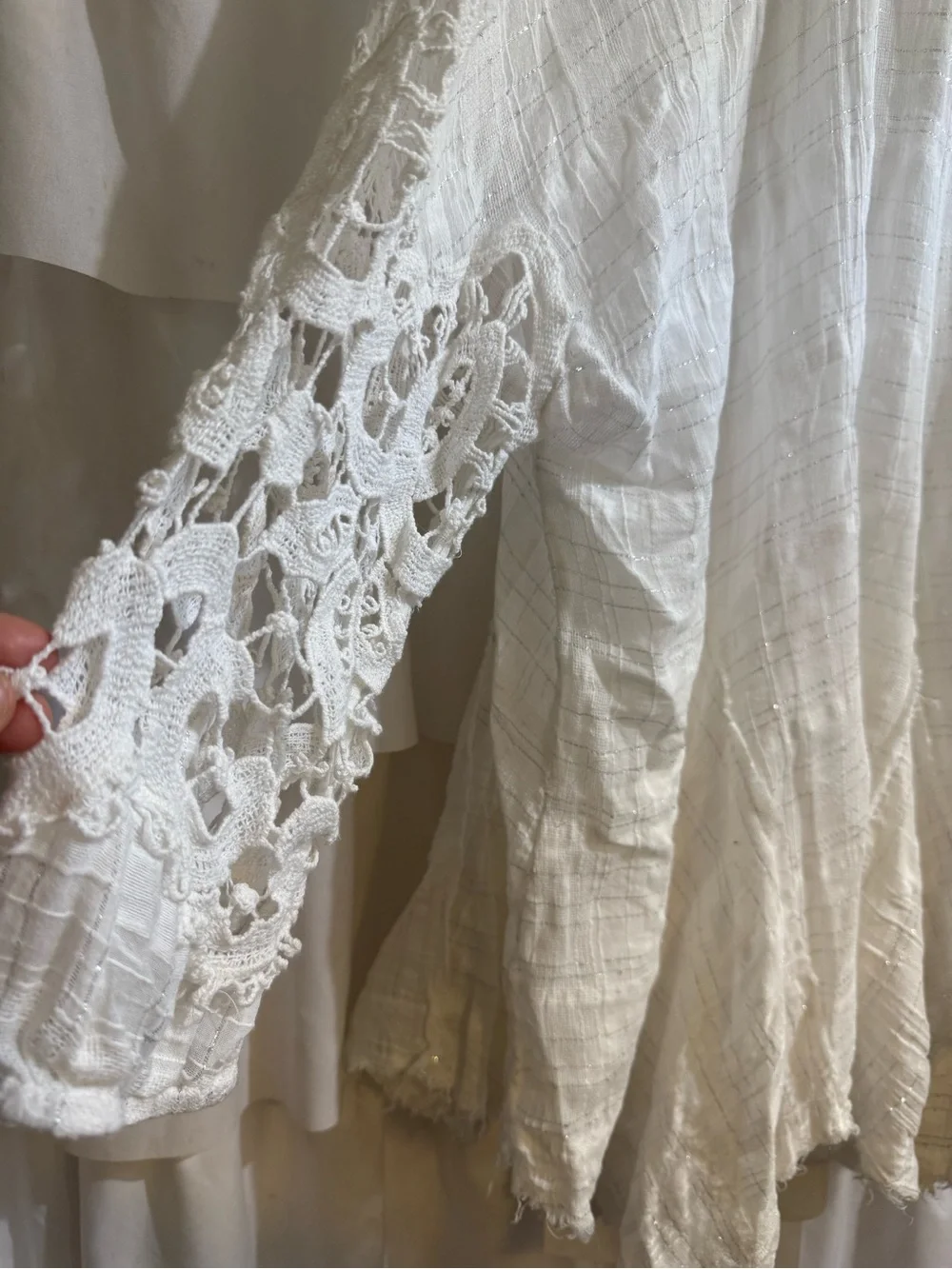 Free People white shores tunic- Boho Tunic